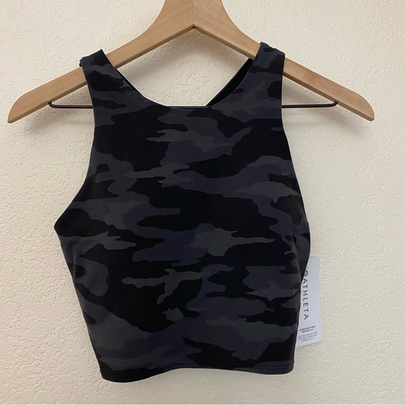Athleta Camouflage Conscious Crop Top Size M - Picture 2 of 8